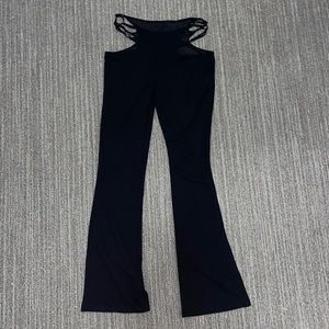 Black Cutout Pants